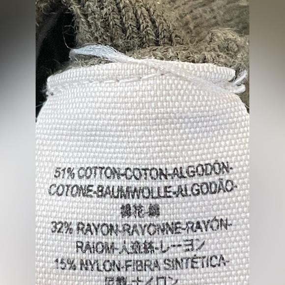 Free People Olive Green Off-Shoulder Sweater - Picture 7 of 8